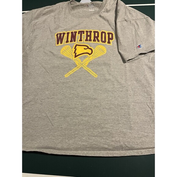 Winthrop University Eagles Lacrosse NCAA Champion Brand T-Shirt Tee XL College - Picture 3 of 6